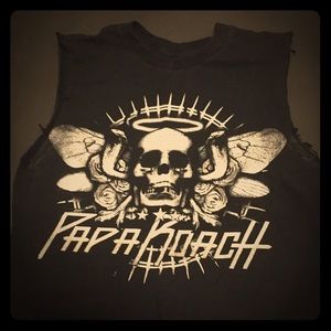 Papa Roach Cutoff Tee Shirt.